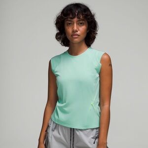 Lululemon Wild Mint Hiking Cap Sleeve Tank Top 12